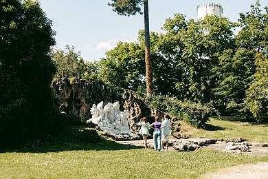 Balades à roulettes : Le parc Chavat à Podensac