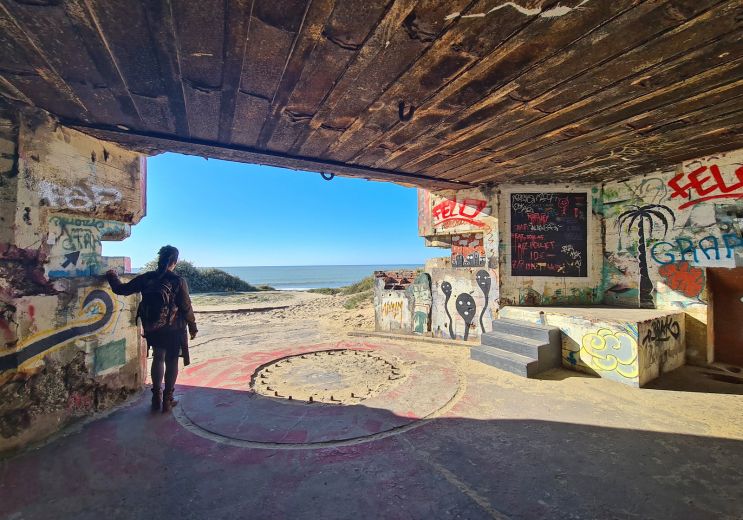 The coastal battery of Arros: a visit between  ...